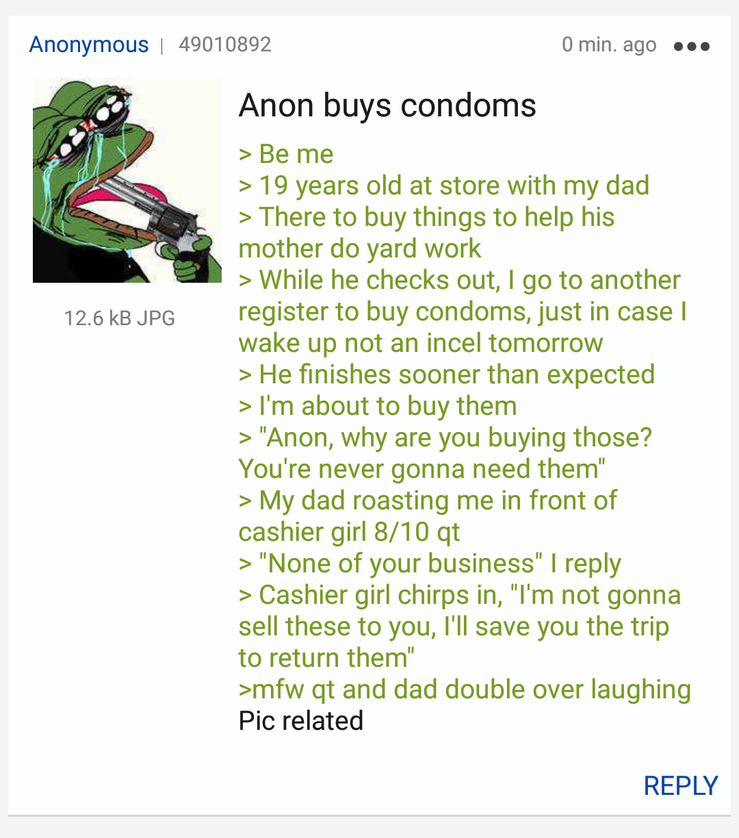 Anon at the store