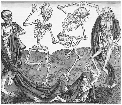 Le skeletons last attempt to summon the almighty whitebones. ;'( not colorized haloween of 1482.