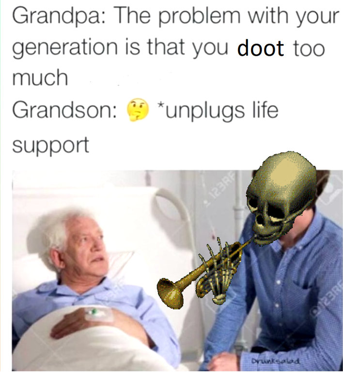 Yo, his skeleton is just hatching
