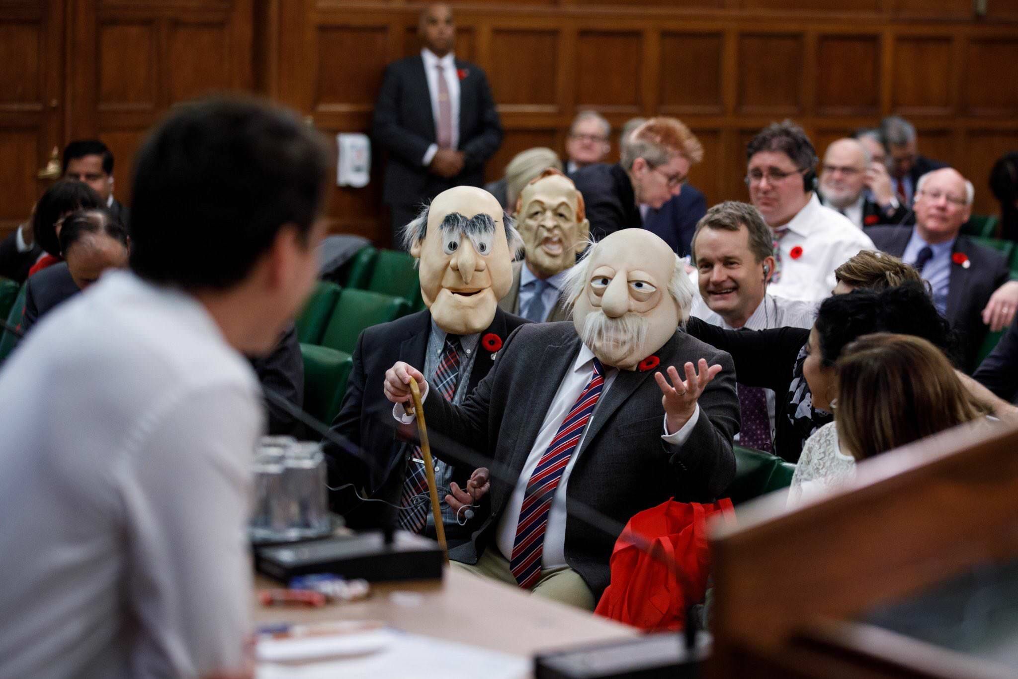 There were some hecklers in Canadian Parliament today