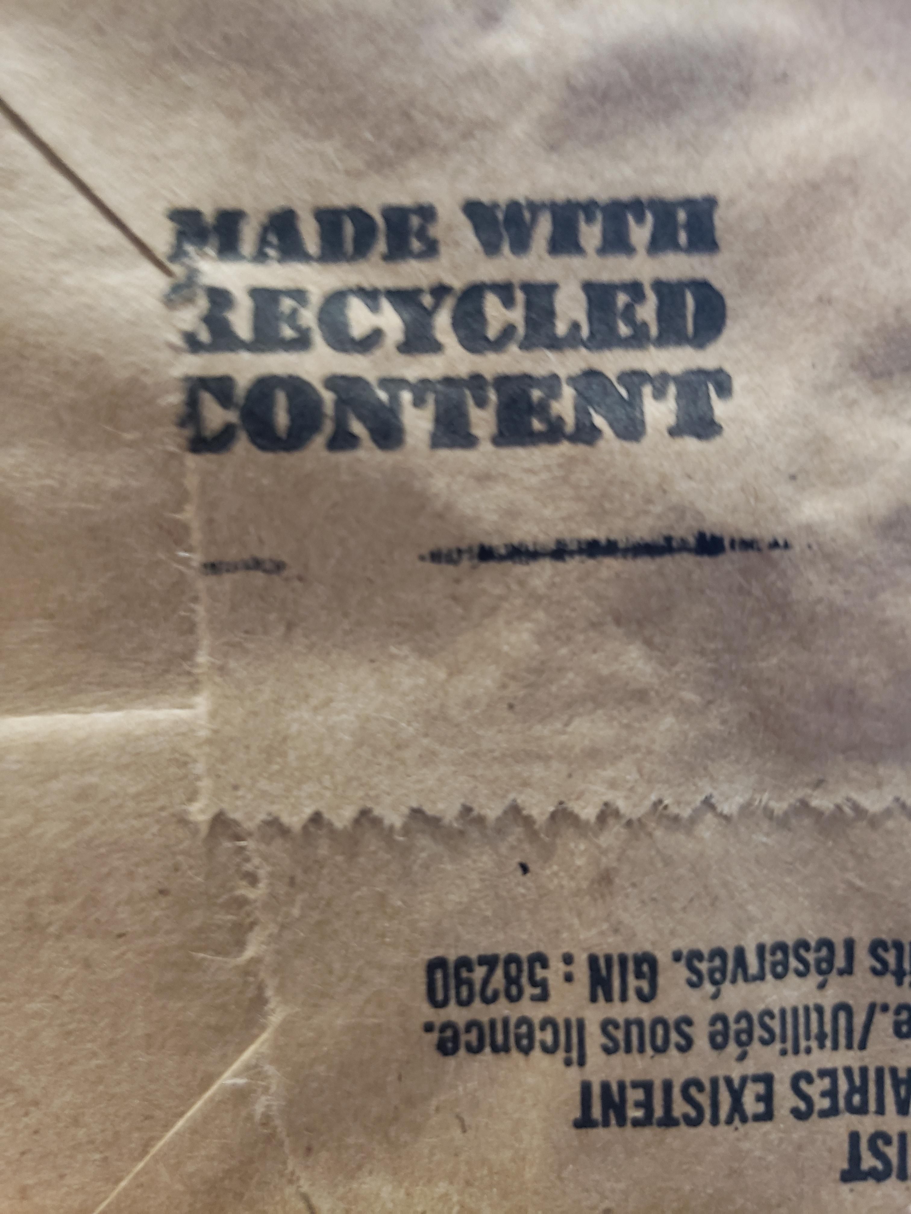 Found a Paper Bag With the Same Material as this Sub