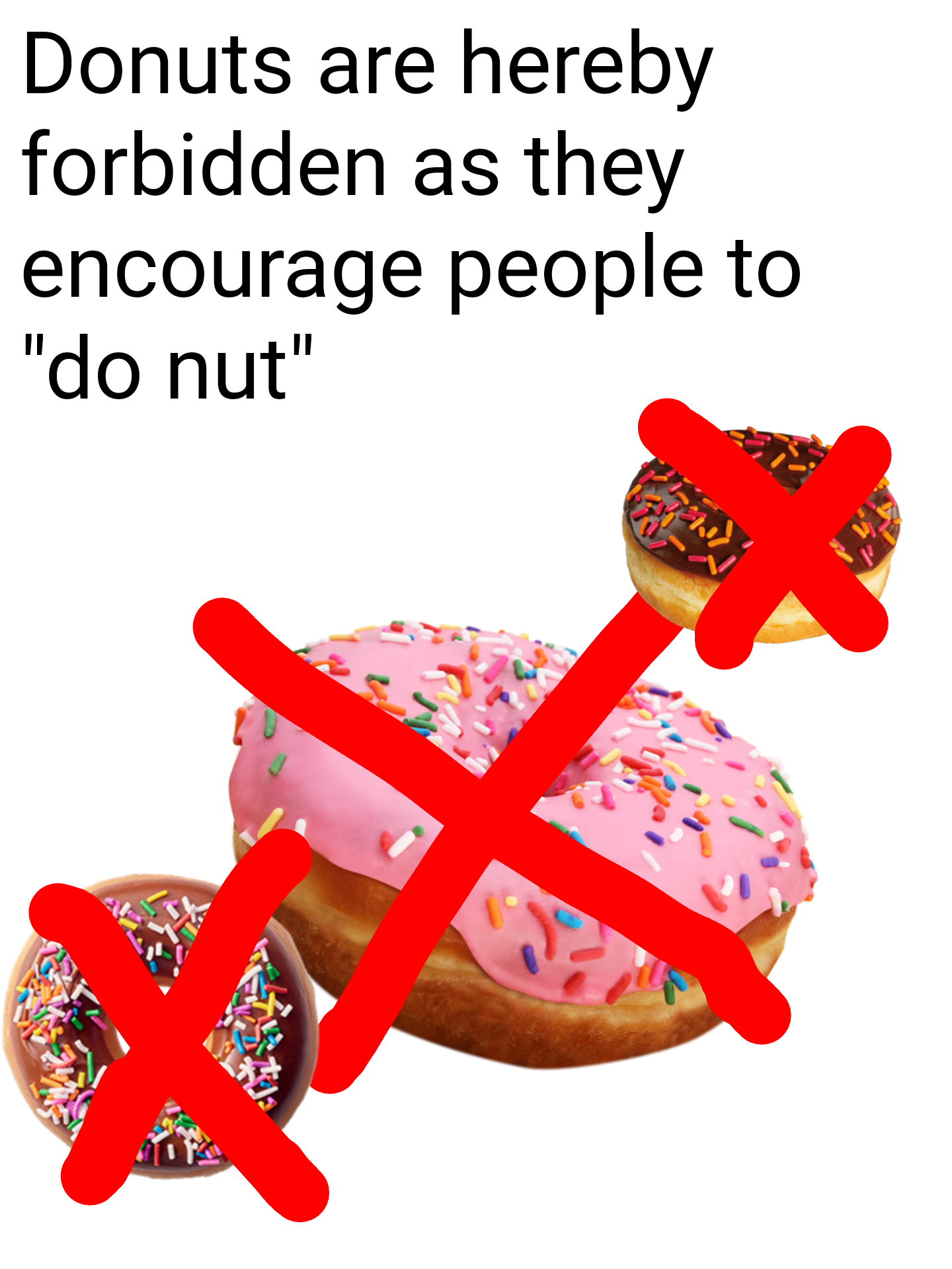 No donut in november bois