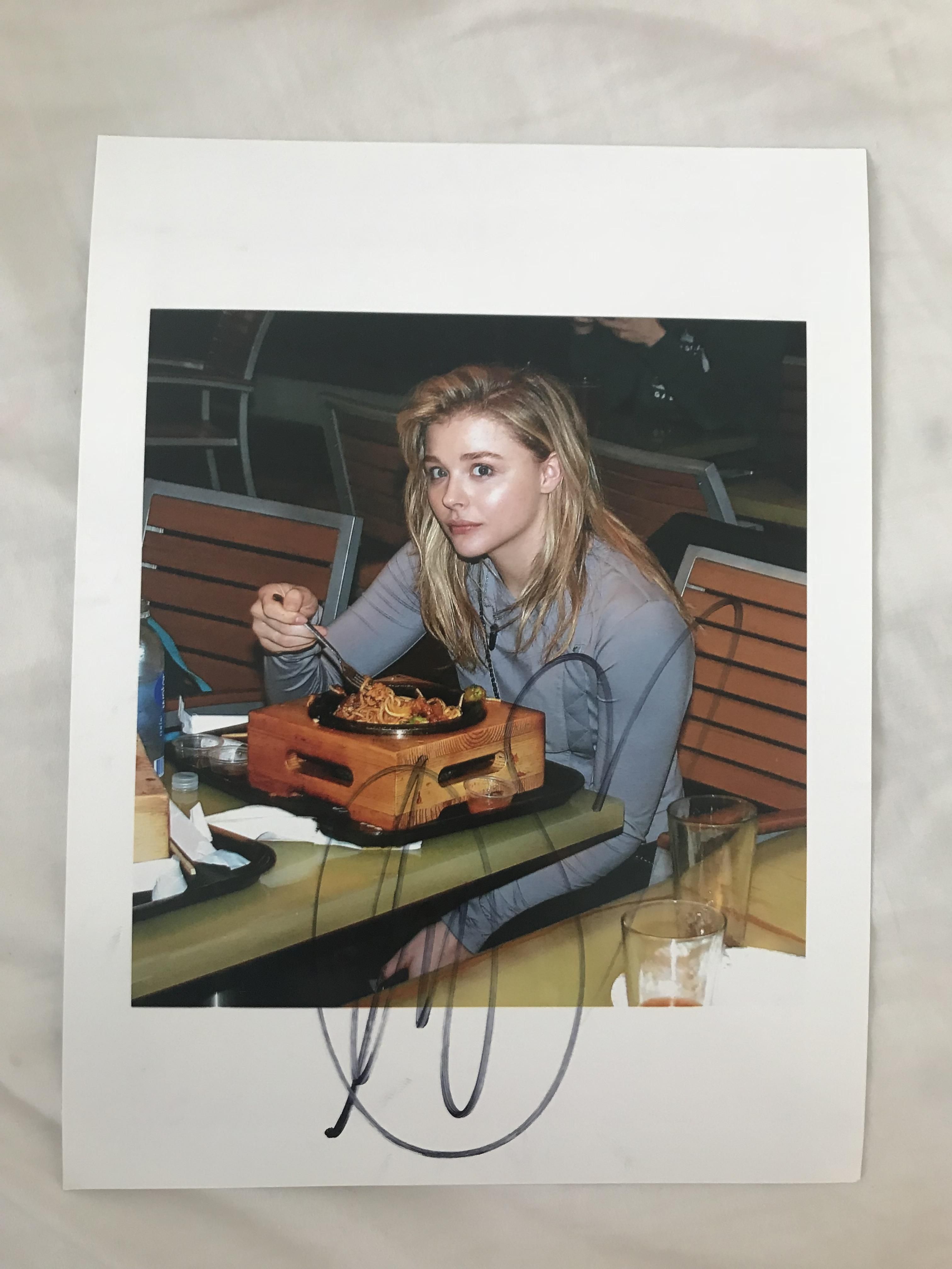 Chloe Grace Moretz came to my school last night and she signed this very candid picture I had of her. She got a good kick out of it.