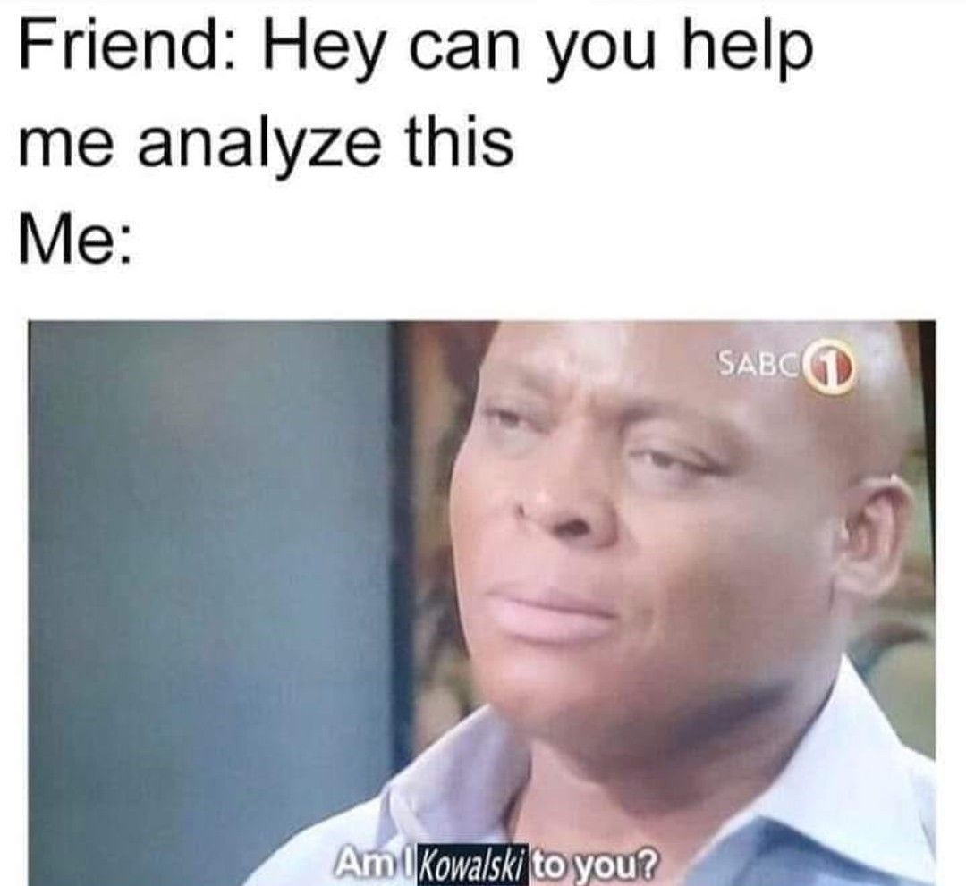 Yes, now analyze