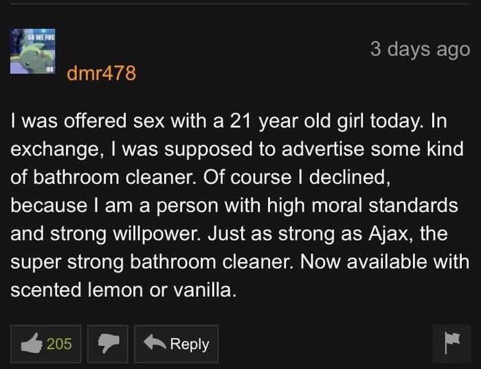 He had to refuse