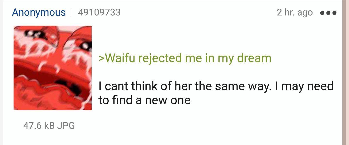 Anon gets rejected