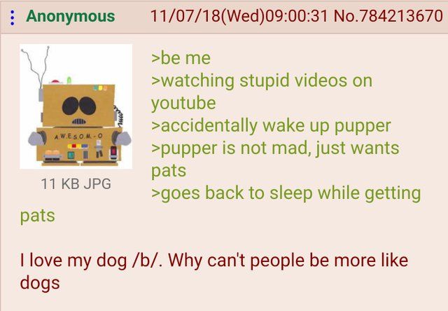 Anon is wholesome