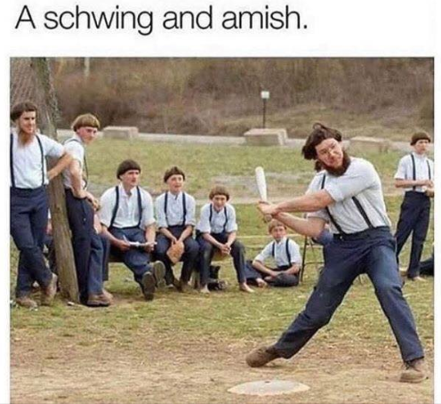 A schwing and amish