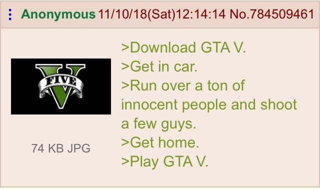 Anon play GTA V
