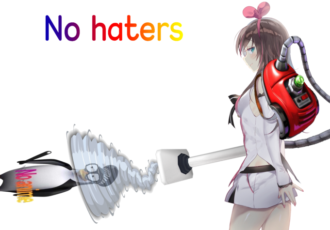 Haters belong in the garbage pit