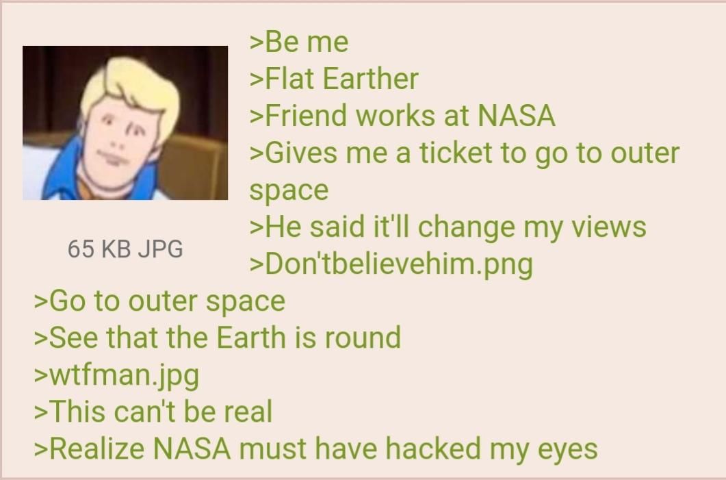 Anon the flat earther