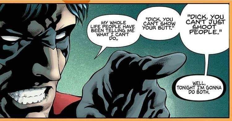 Dick can't show his dick