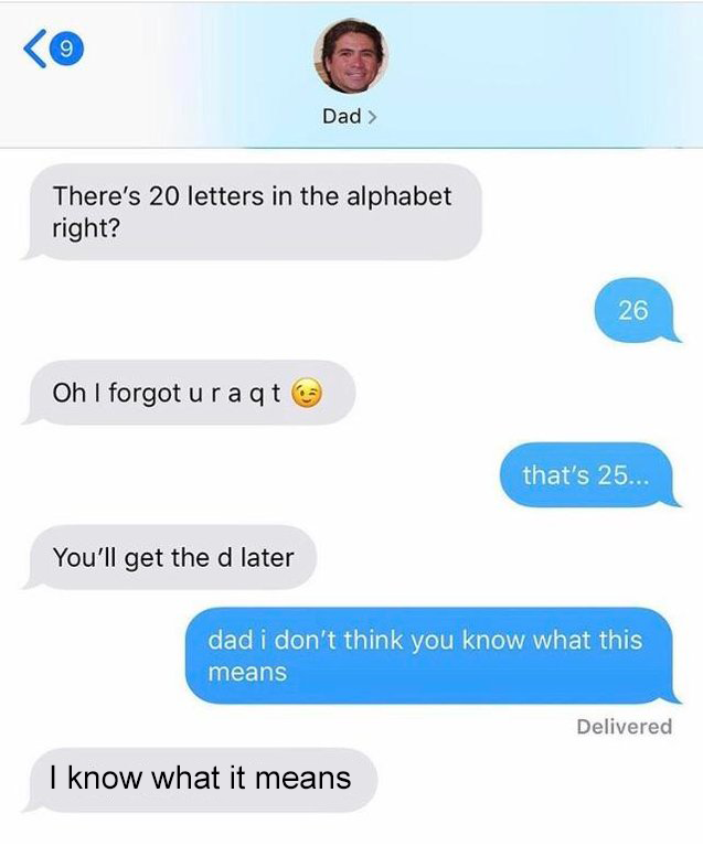 Dad not again please