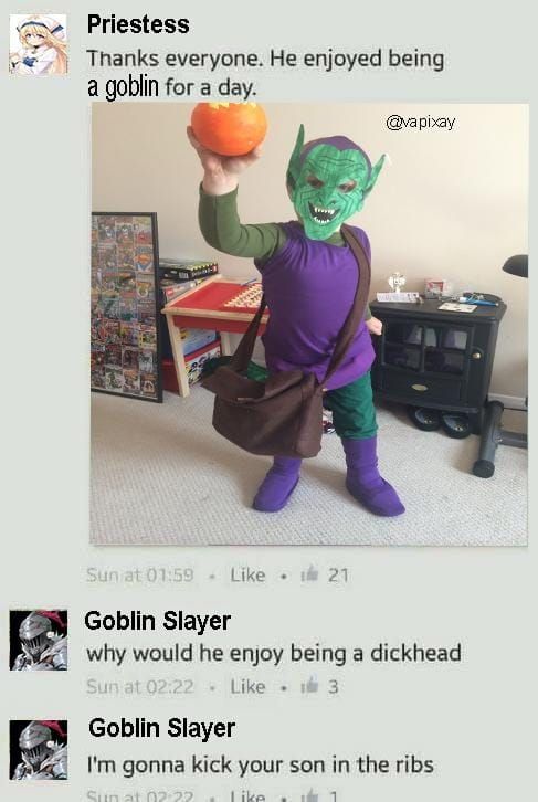 disdain for goblins