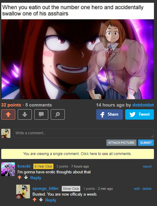 Guess who just joined the weeb army