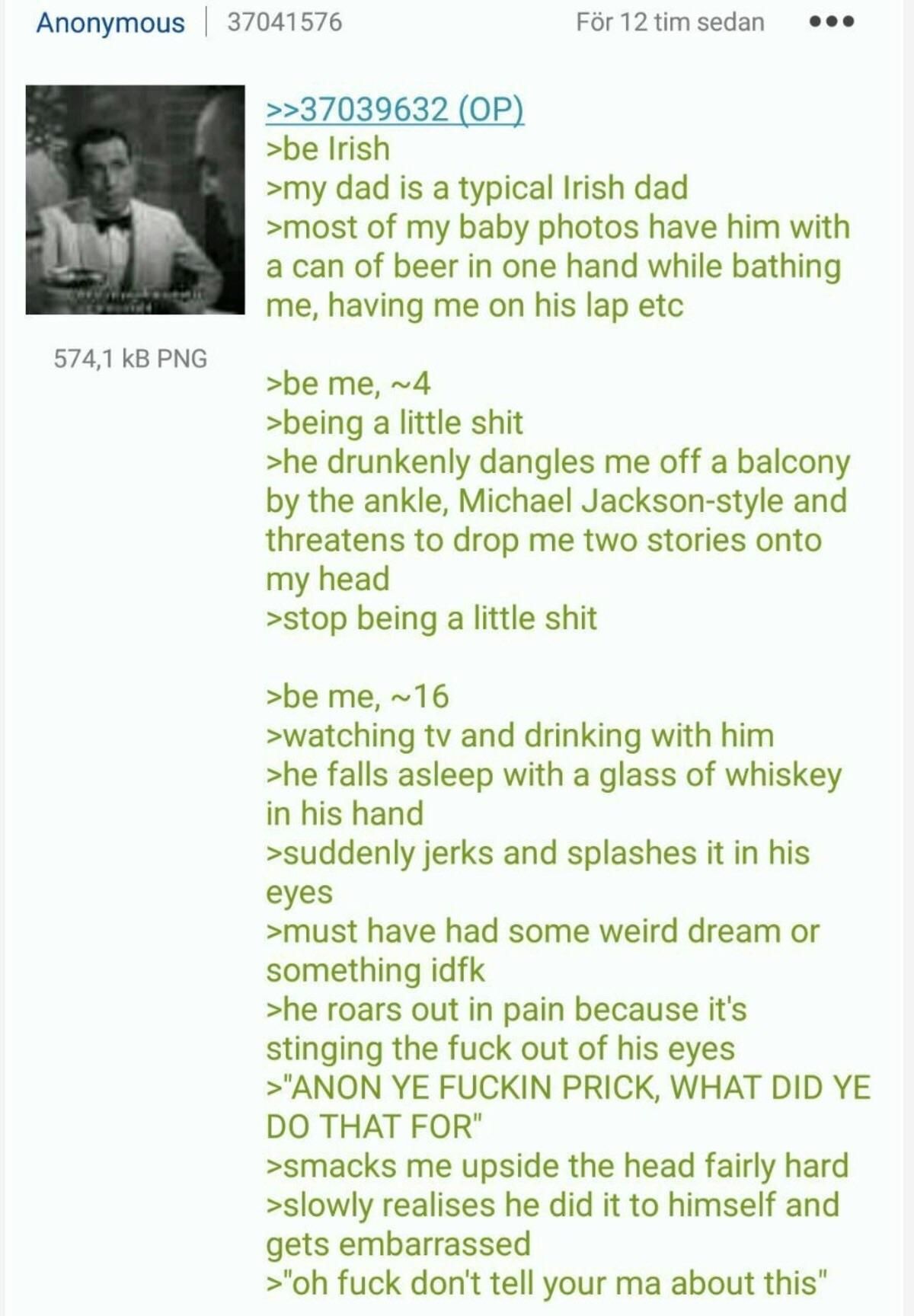 Anons Irish dad
