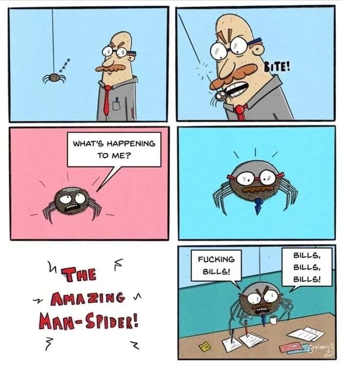 Man spider, not as amazing.