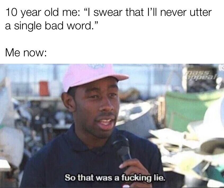 I curse way too much