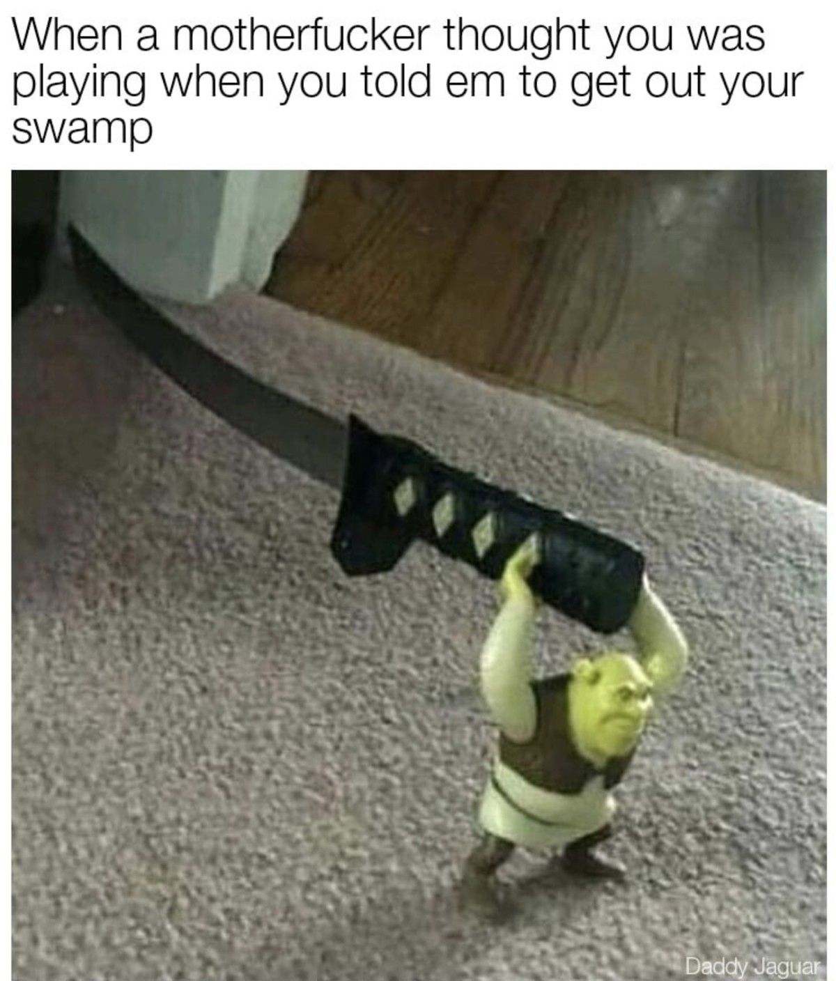*In Shrek voice* Omae wa mou shinderou