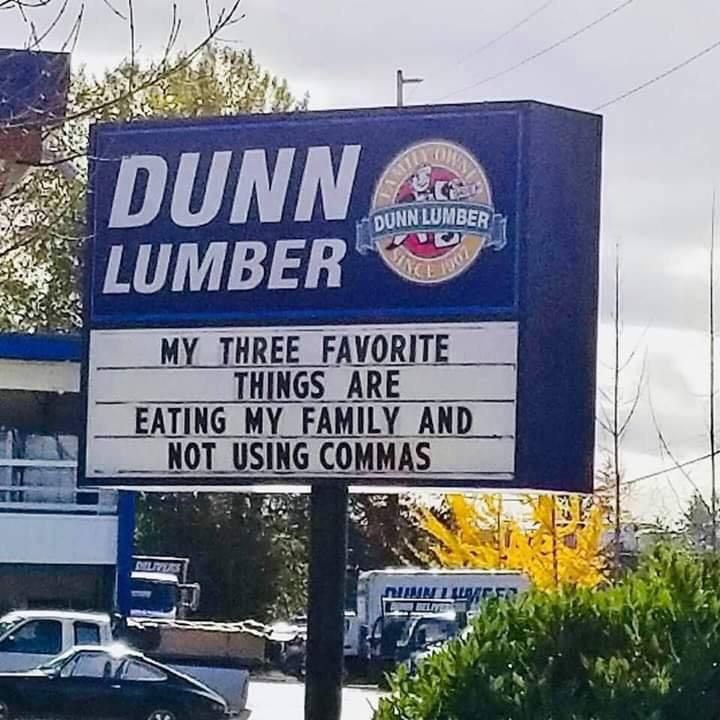 I too enjoy grammar jokes. Too bad we had to take it down.