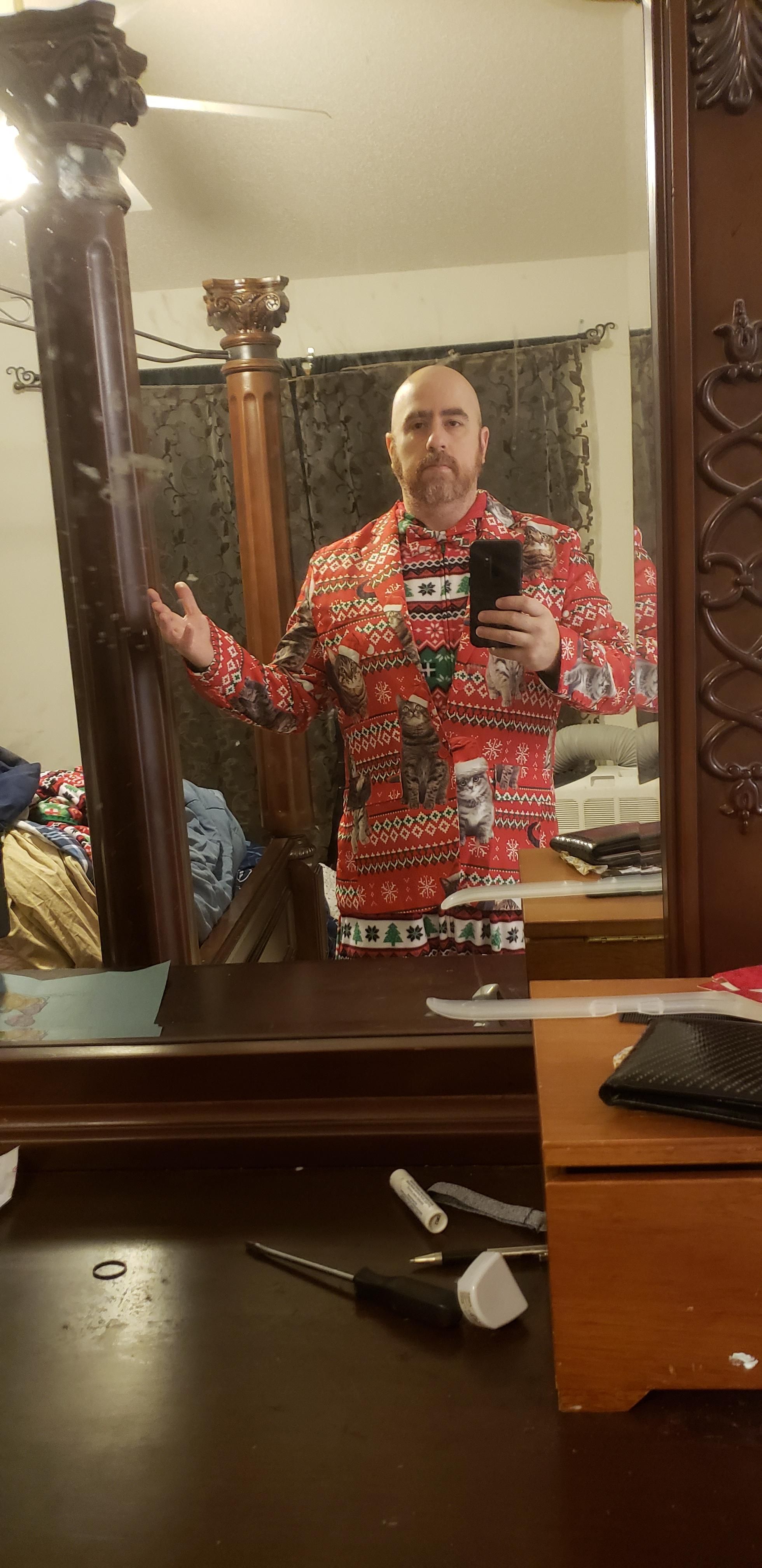 My wife told me to get dressed up for professional Xmas photos... Think I nailed it.