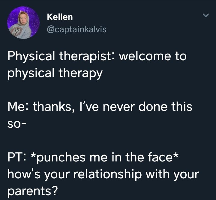"It's actually quite..." *punches again*
