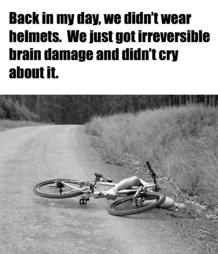 Concussions never stopped us!