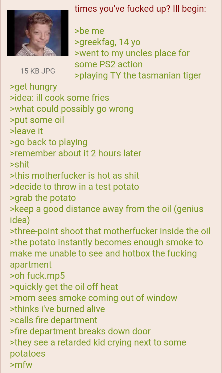 Anon makes fries