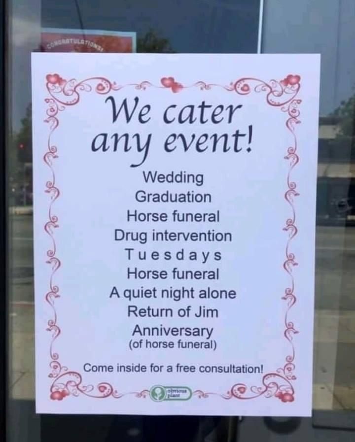 Horse funerals on tuesdays