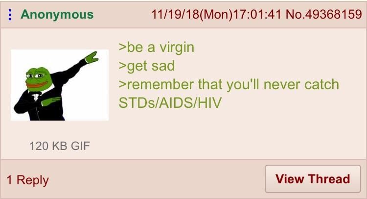 Anon sees the bright side