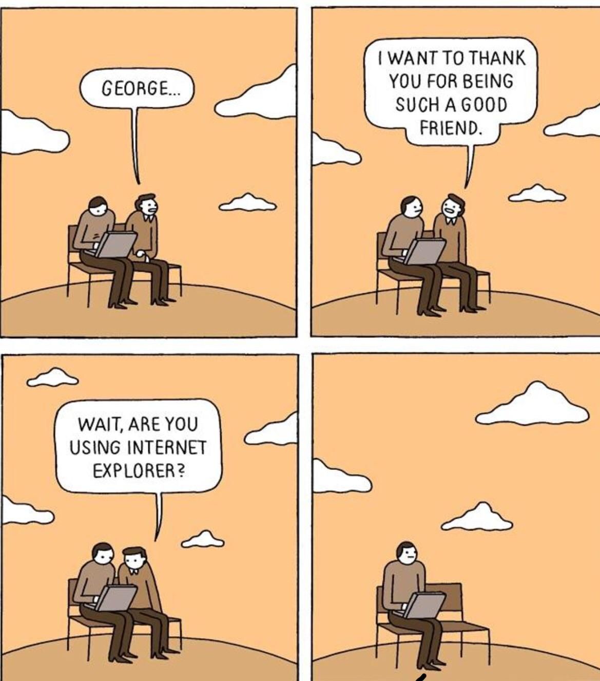Poor George...