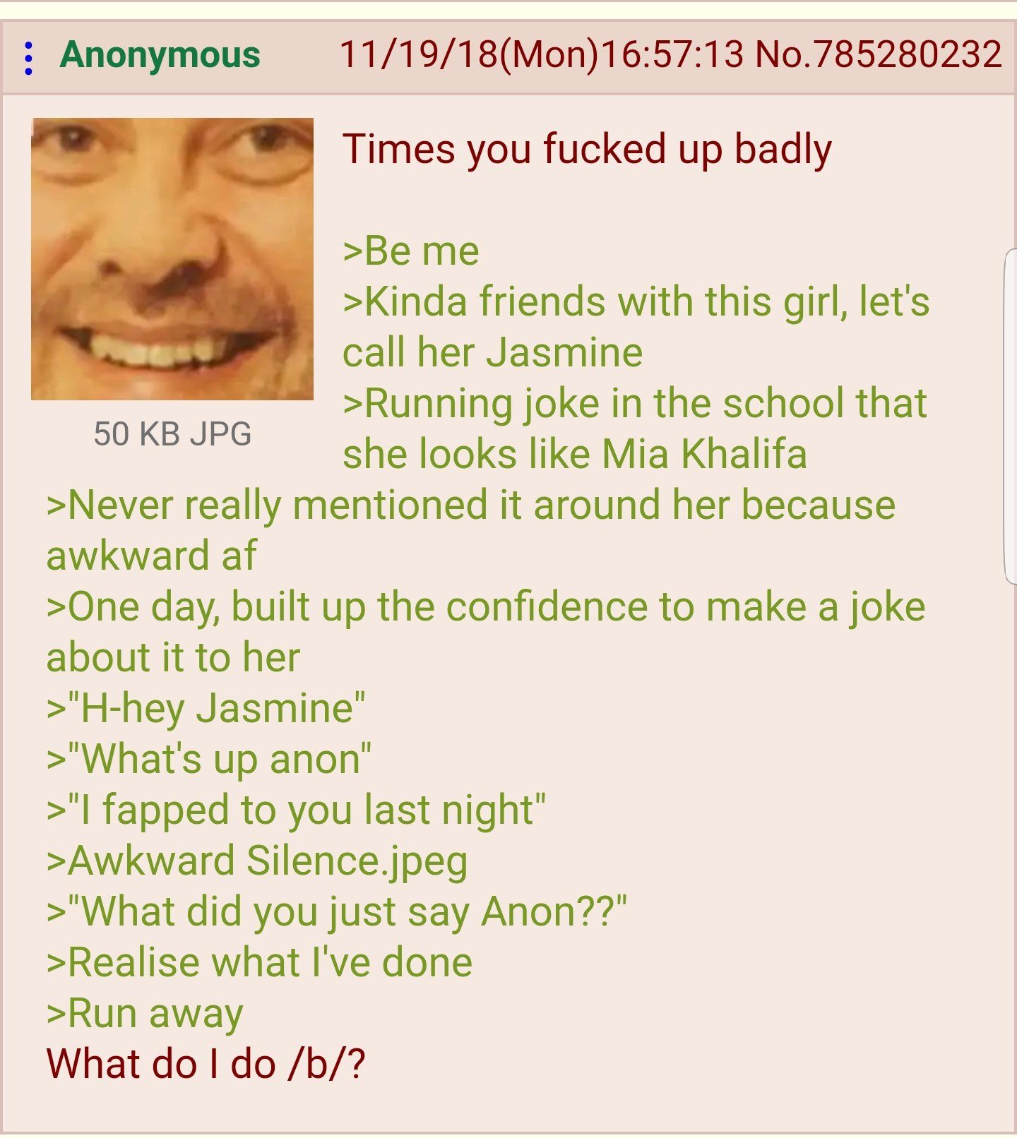 Anon ***s up