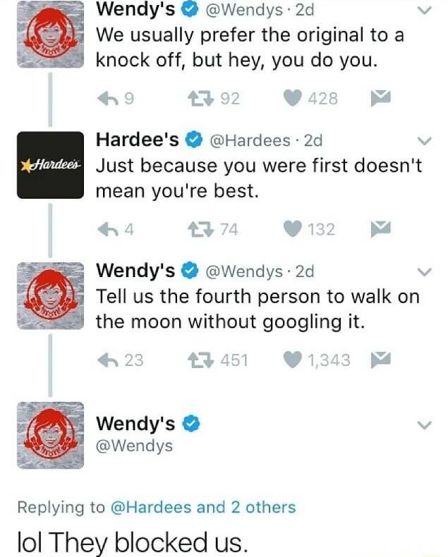 Wendy's doing what they do best