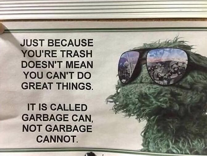 The kind of inspirational message we really need