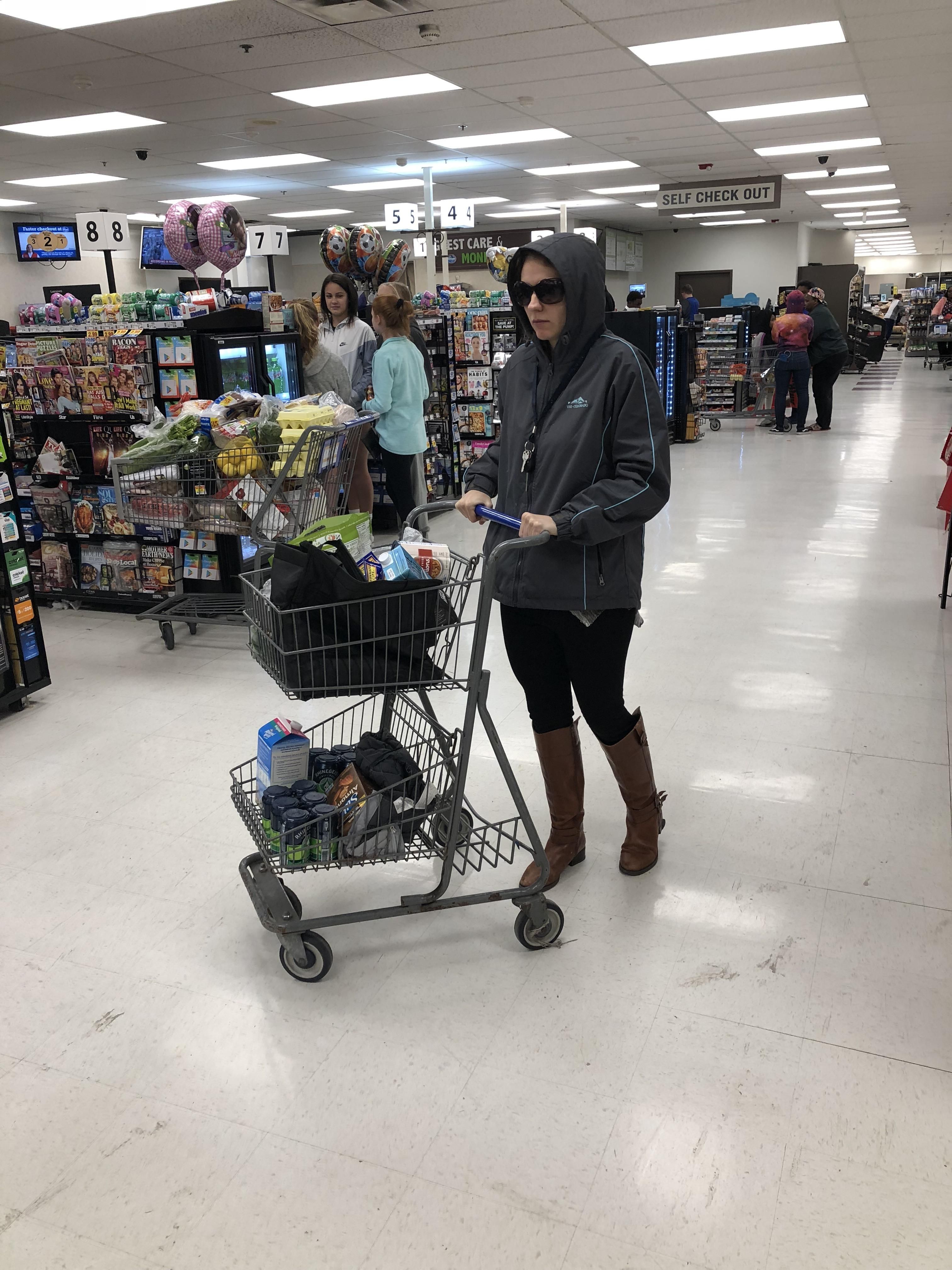 Grocery shopping while home for the holidays