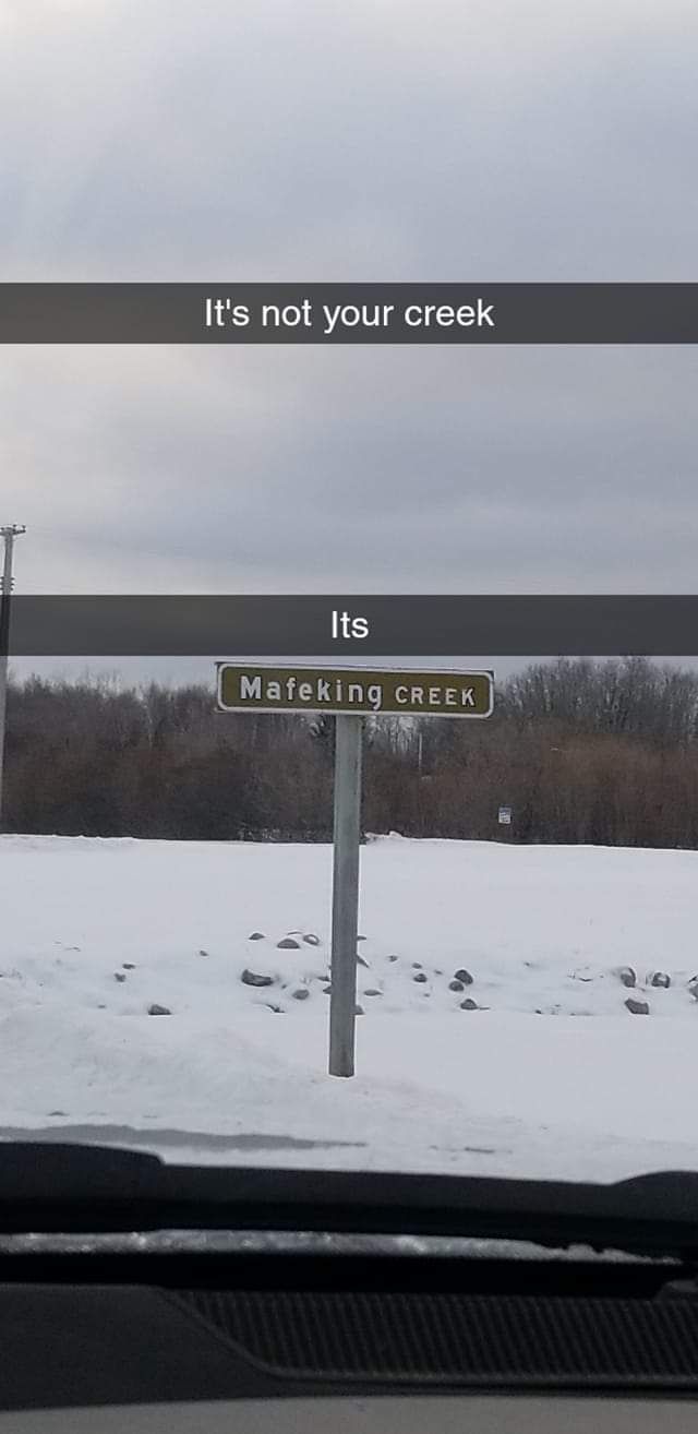 Who's Creek is it again?