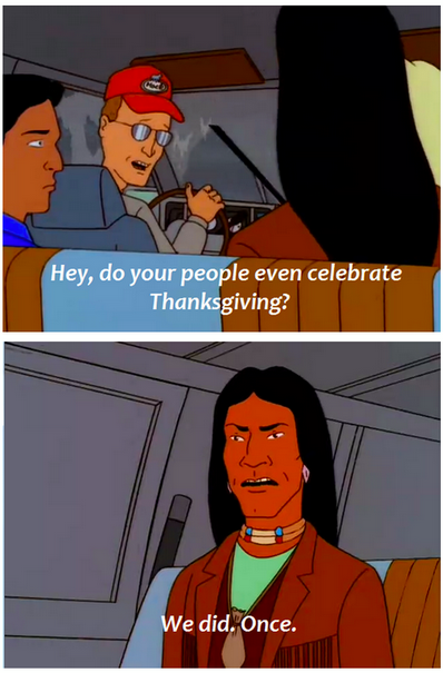 Classic Thanksgiving bit from King Of The Hill