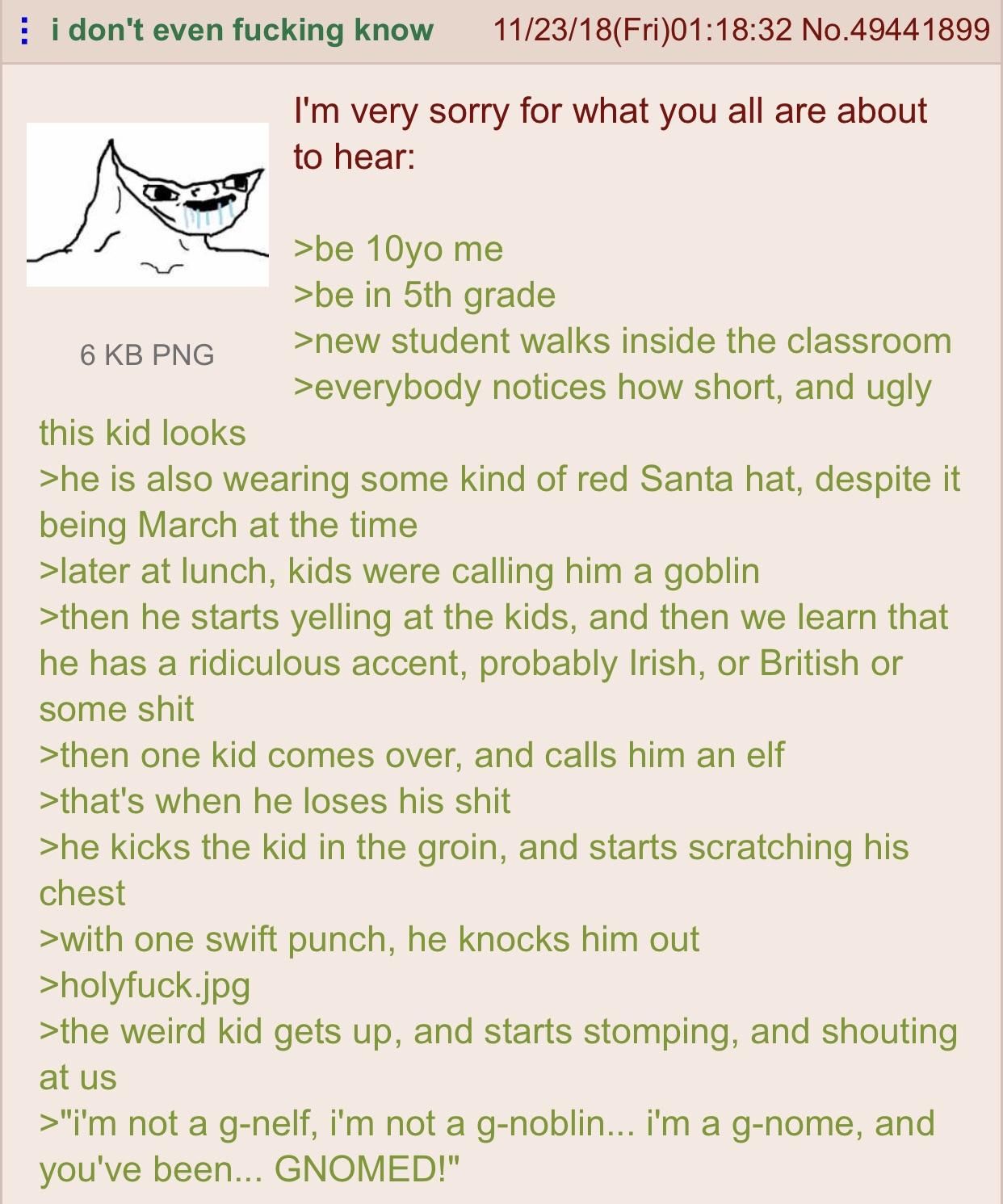 Anon and the weird kid