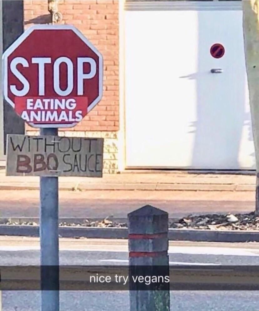 Nice try vegans.