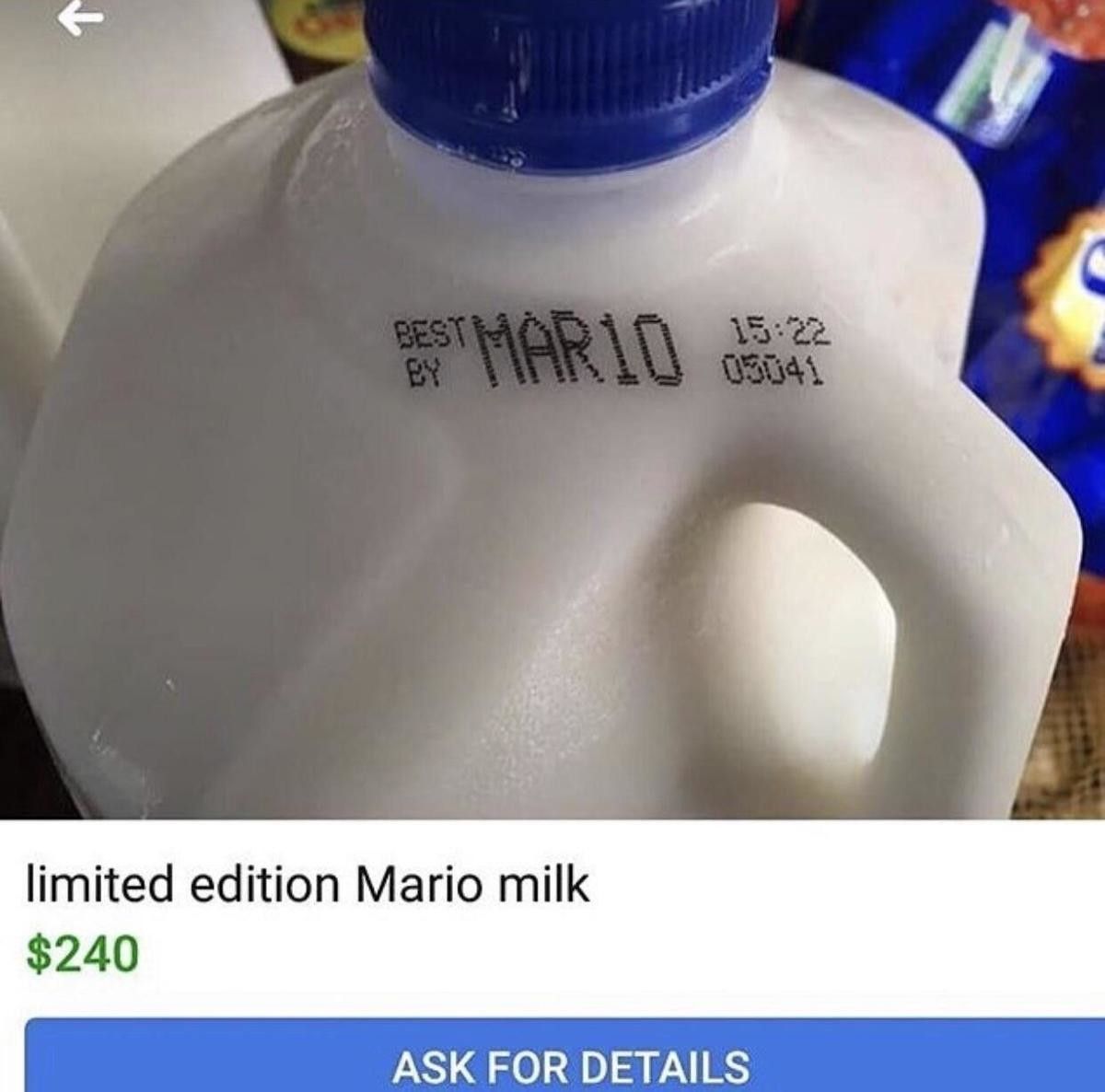 mario milk