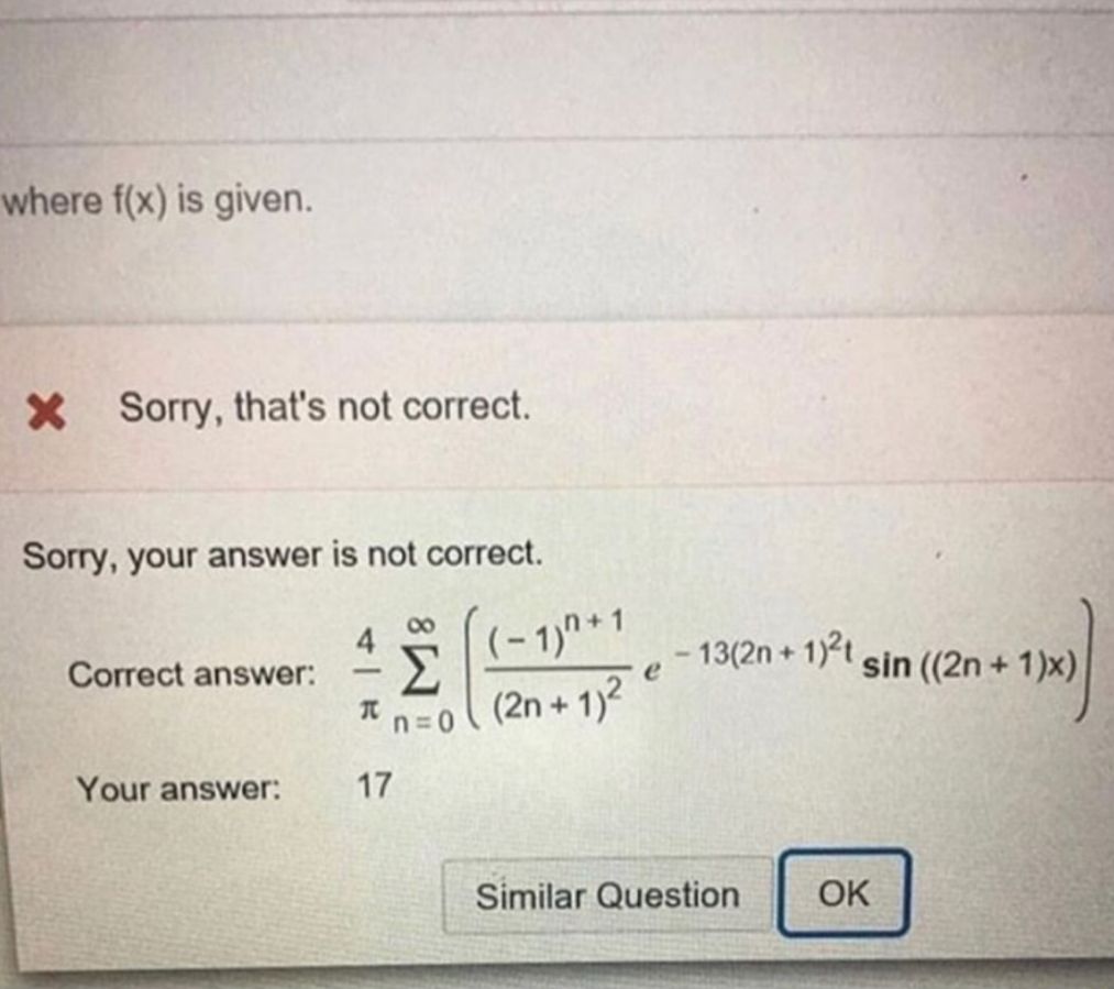 When you think you have nailed a maths question.