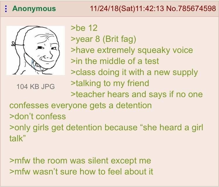 Anon has a female voice