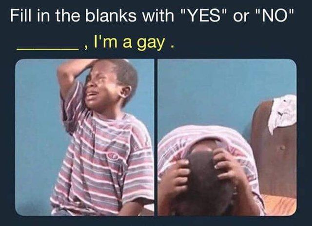 You have the big gay now