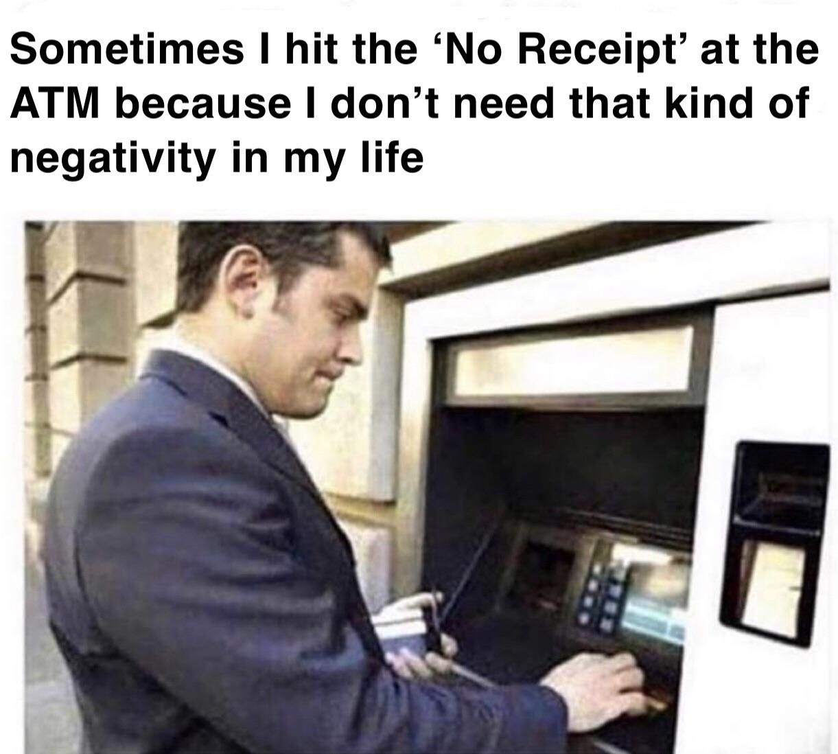 Actually I always hit ‘No Receipt’