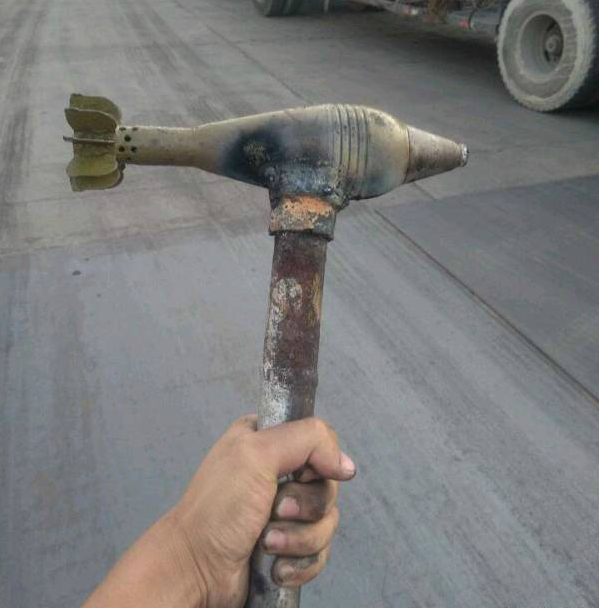 A one-time use hammer