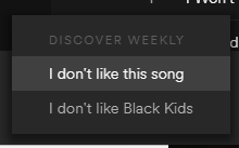 Not quite the choice I was expecting there Spotify...