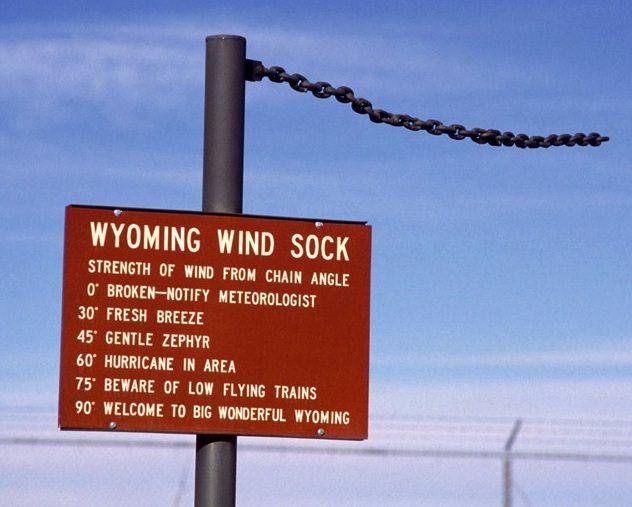 Wyoming wind sock.
