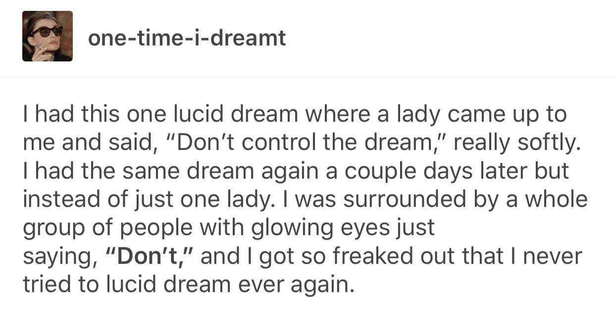 A hunter is a hunter even in a dream