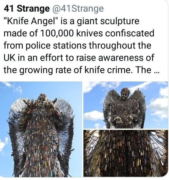 Let's bung over to the knoife angel and roight pluck us some jabbers.
