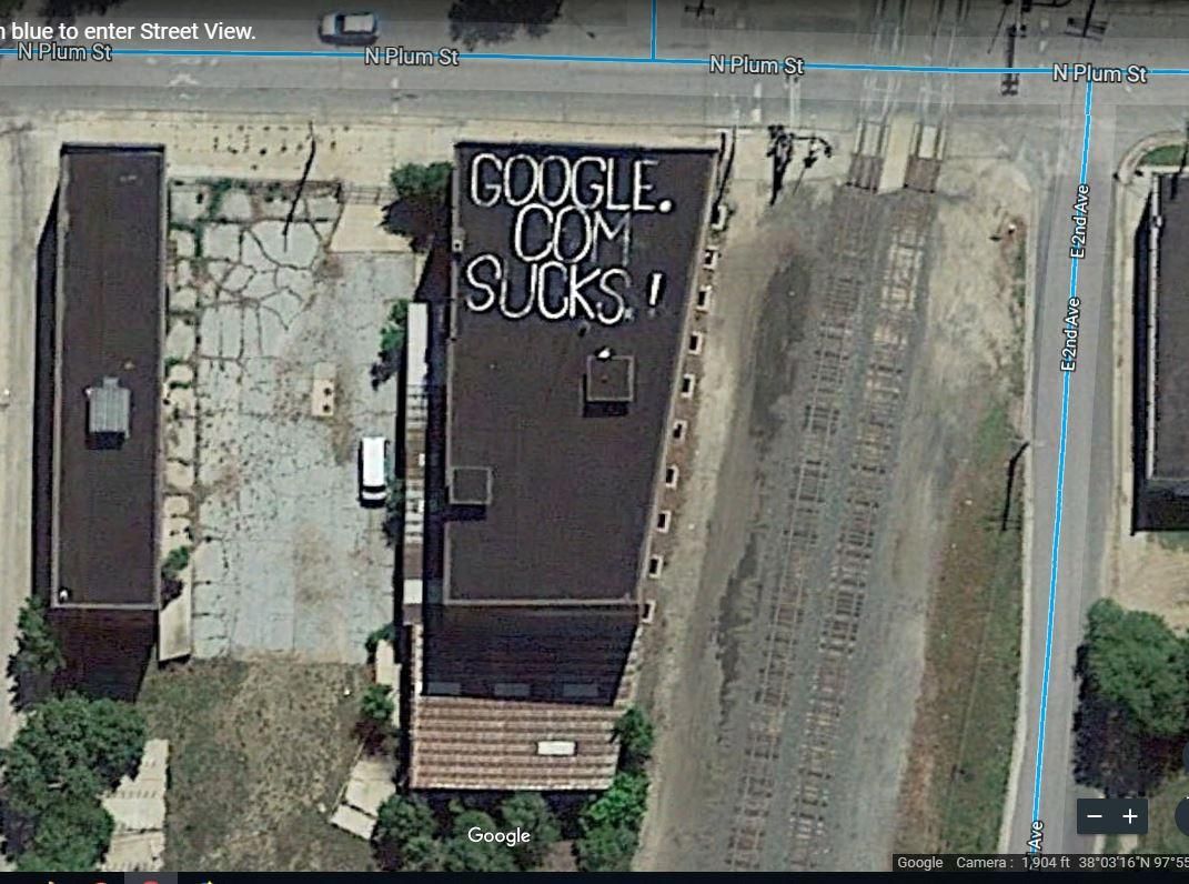 Found this while browsing Google Earth in Hutchinson, KS.